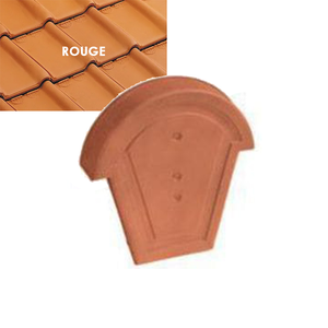 FRONTON FAITIERE 1/2 RONDE ROUGE IMERYS ST GERMER